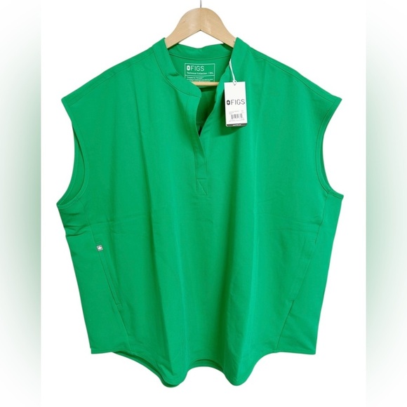 Figs Tops - Figs Rafaela Oversized Scrub Top Emerald Size 3XL NWT